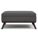 Owen - Multifunctional Square Coffee Table Storage Ottoman by Unique Piece Furniture