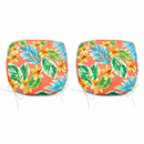 Outdoor Patio Chair Cushions Set of 4 - Bright Coral by HouseOfZazla