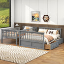 Bunk Bed With Drawers, Convertible Storage Bed by Unique Piece Furniture