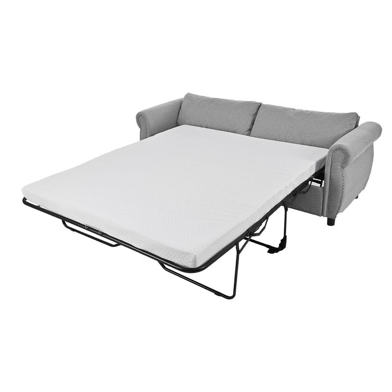 80.7" 2-in-1 Sofa Bed Sleeper with Large Memory Mattress(63"x70.9x3.3 inch), for Living Room Spaces Bedroom