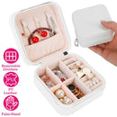 Mini Jewelry Storage Box Portable Ring Earring Necklace Storage Travel Case PU Leather Jewelry Organizer Gift