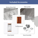 Topmount Stainless Steel Kitchen Sink With Workstation Ledge And Accessories by HouseOfZazla