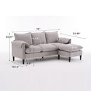 Convertible Combination Sofa With Footstools With Storage by Unique Piece Furniture