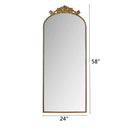 Vintage Arched Full Body Mirror, Wall Mounted For Living Room by HouseOfZazla