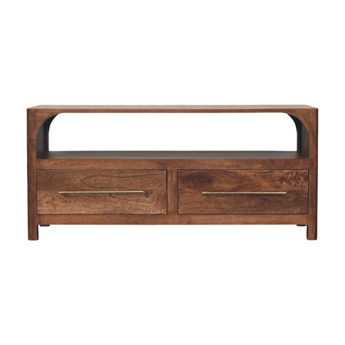 Solid Wood Arc-Line Media Console, photo 7 of 10