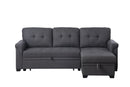 Lucca - Reversible Sleeper Sectional Sofa With Storage Chaise by HouseOfZazla