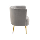 Accent Chair, leisure single chair with Golden feet