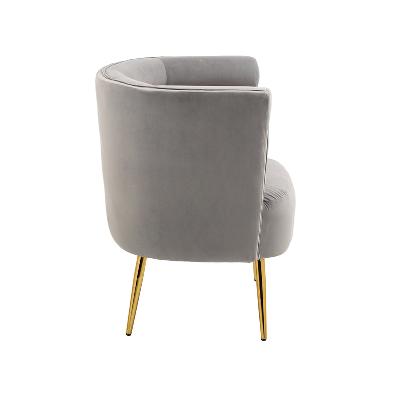Accent Chair, leisure single chair with Golden feet