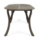 Outdoor Table With Smooth Lines, Slat Top by HouseOfZazla
