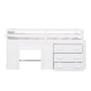 Loft Bed With Cabinet And Shelf