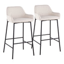Daniella - Industrial Fixed Height Bar Stool (Set of 2) by HouseOfZazla