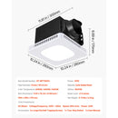 Bathroom Exhaust Fan with LED Light, 80 CFM by HouseOfZazla