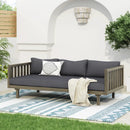 Claremont 3 Seater Daybed Teak Acacia Wood Water Resistant Cushions by HouseOfZazla