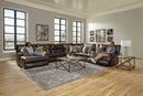 Como - 7 Piece Italian Leather Match Reclining Sectional by Unique Piece Furniture