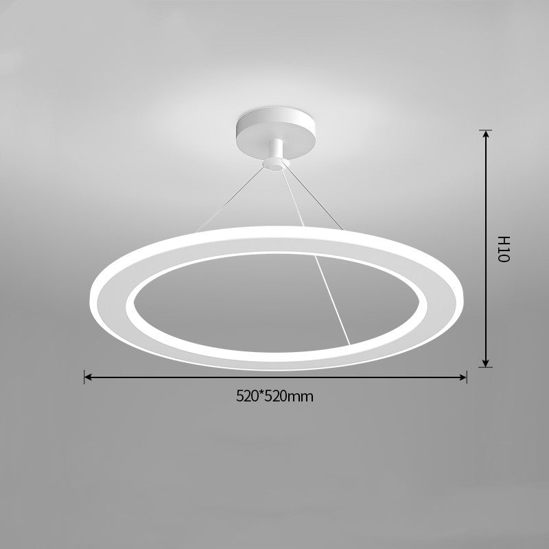 Simple Modern Circular Bedroom Study Chandelier, photo 6 of 10
