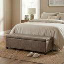 Avalon - Storage Ottoman Bench - Brown by HouseOfZazla