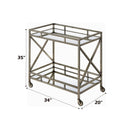 Kristensen - Serving Cart - Antique Gold