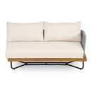 Lucca Outdoor Acacia Wood Rope Woven Sofa Sectional Set