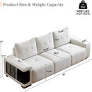 3 Seater Sofa Couch for Living Room,89" Modern Couches for Small Space,cat nest sofa,for cat friendly,Comfy Couch With Waterproof and cat scratch resistant fabric