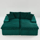 Double Chaise Lounge With Full Compressed Sponge