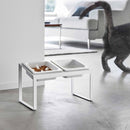 Slow Feeder Pet Bowl - Steel + Ceramic
