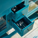 52" Modern Sideboard Storage with Adjustable Shelves, Sideboard Buffet Cabinet with 2 Doors, Credenzas for Dining Room, Living Room, Entryway