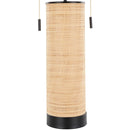 Cylinder - Rattan Contemporary Rattan Table Lamp by HouseOfZazla