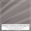 TENCEL™ Lyocell & Linen Blend Sheet Set - Magdalena Collection by Great Bay Home