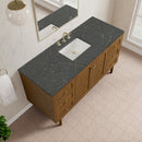 James Martin Laurent 60" Dual Mount Single Bathroom Vanity, Honey Oak
