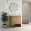 James Martin Hudson 30" Single Bathroom Vanity, Light Natural Oak