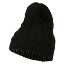 Acrylic Cable Design Beanie Hat
