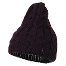 Acrylic Cable Design Beanie Hat