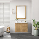 James Martin Laurent 36" Dual Mount Single Bathroom Vanity, Light Natural Oak