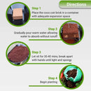 Coir Growing Medium Coco Potting Soil 1.5-lb Block by EnvelorHome