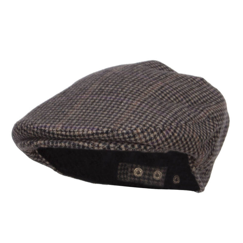Men's Checkered Wool Blend Ivy Hat