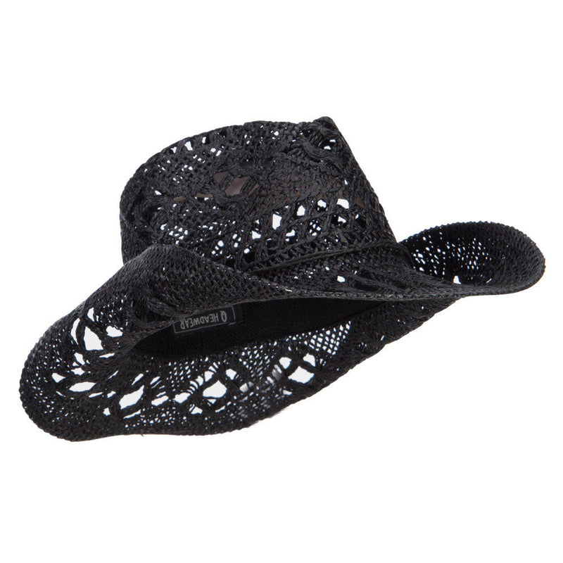 Solid Color Straw Cowboy Hat