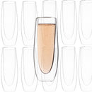 Stemless Double Wall Champagne Prosecco Glasses  - 5.4 fl. oz