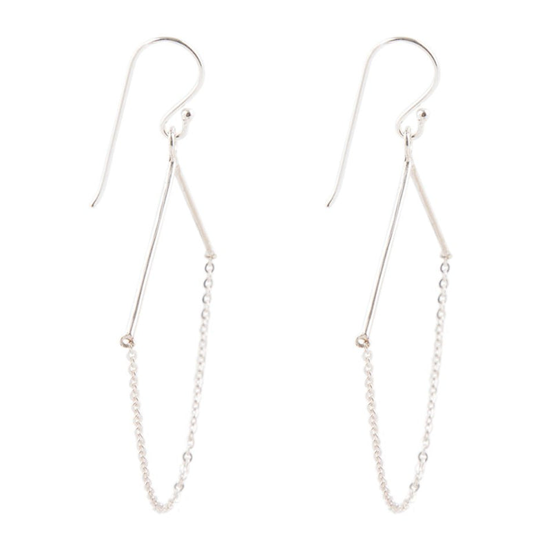 Chained Up Sterling Silver Earrings