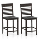 Dining Chair Set of 2 with Footrests and Solid Wood Frame by LJGDeals