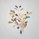 GobekUsa Champagne Agate Leaf Wall Sconce: Artistic Lighting Fixture for Bedroom