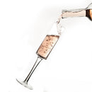 Champagne Flutes - Hand-Blown Crystal Mimosa Glasses (6oz/180mL)