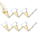 Champagne Shooter - Chug Flutes Guzzler Glasses Unique Gifts for Bachelorette Party Favors & White Elephant Gifts, Drinking Games - Bubbly Champagnes Prosecco & More Bong Style, Reusable Acrylic 6pk