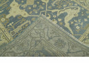 Charcoal, Beige and Olive 6x9 Hand Knotted Traditional Oriental Oushak wool rug by The Rug Decor