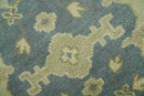 Charcoal, Beige and Olive 6x9 Hand Knotted Traditional Oriental Oushak wool rug by The Rug Decor