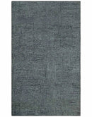 Charcoal Contemporary Stripes Pattern Hand Knotted 9.3x14.8 Wool Area Rug by The Rug Decor