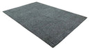 Charcoal Contemporary Stripes Pattern Hand Knotted 9.3x14.8 Wool Area Rug by The Rug Decor