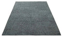Charcoal Contemporary Stripes Pattern Hand Knotted 9.3x14.8 Wool Area Rug by The Rug Decor