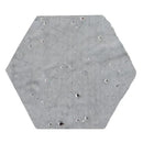 Charcoal Glazed Hexagon Terracotta Tiles 6x6