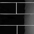 Midnight Glossy Subway Ceramic Tiles 4x12