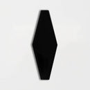 Midnight Glossy Longest Hexagon Ceramic Tiles 3x7 7/8
